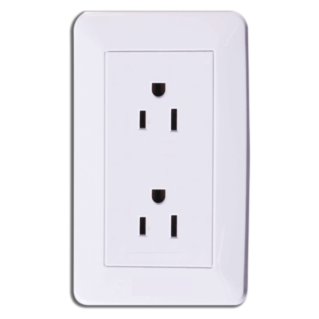 TOMA DOBLE BLANCO PLATINO