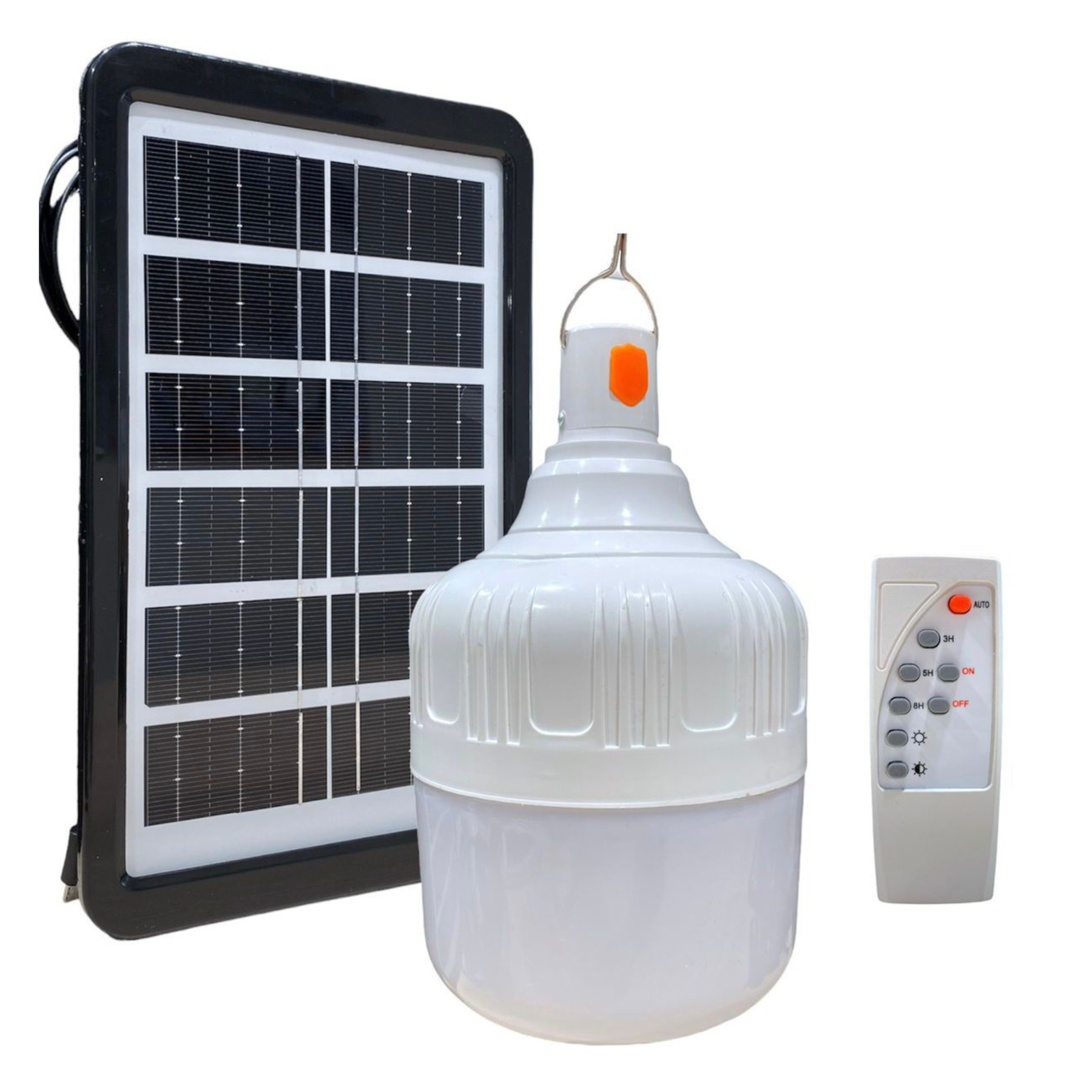BOMBILLO LED SOLAR 20W LUZ BLANCA