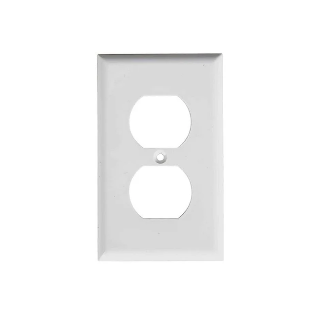 TAPA TOMA DOBLE BLANCA