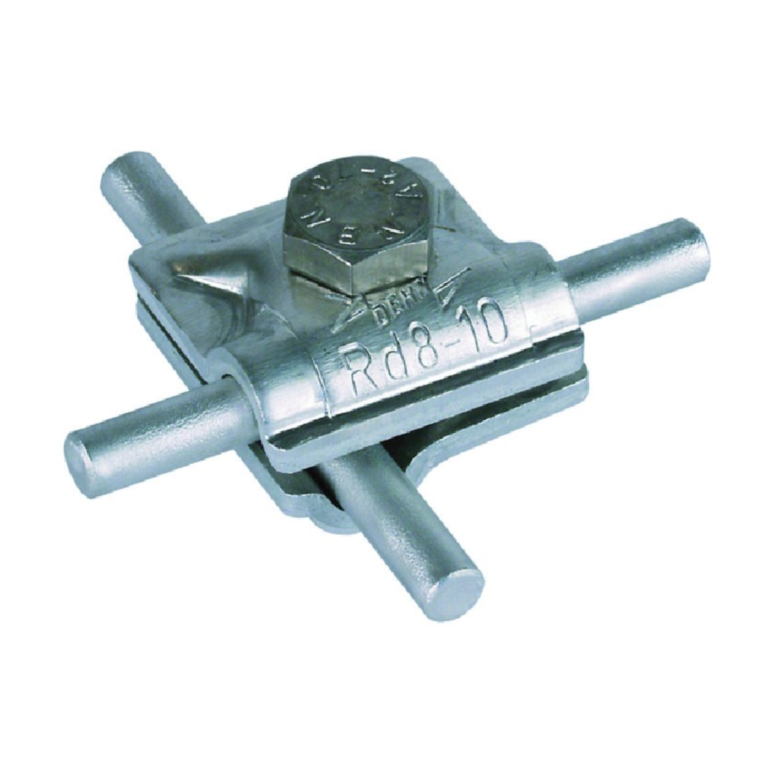 GRAPA CRUZ DERIVACION "T"  ALUMINIO 8-10mm