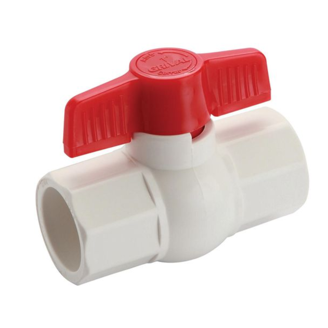 VALVULA BOLA PVC LISA