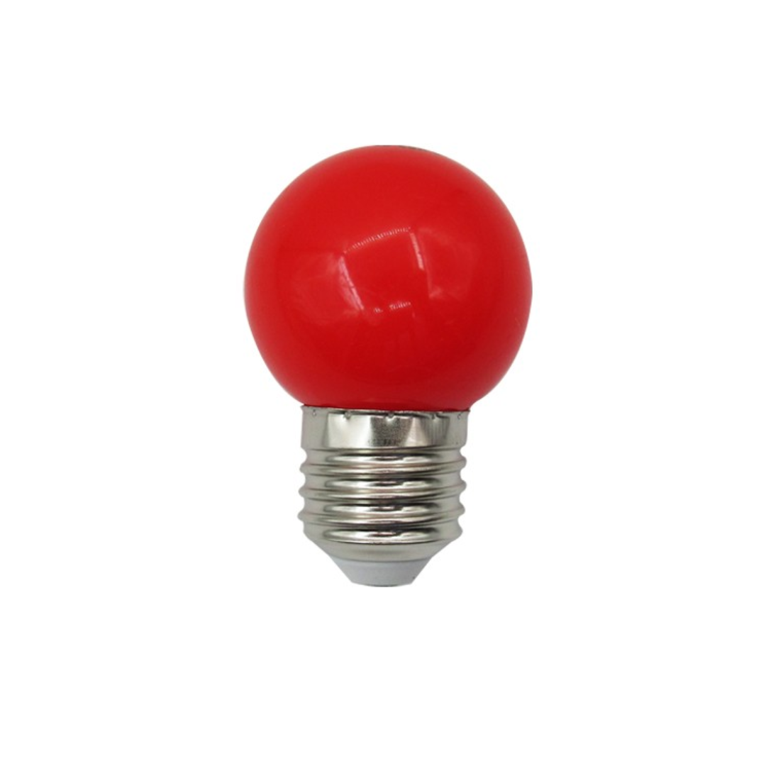 BOMBILLO LED ROJO 1W G45 E27