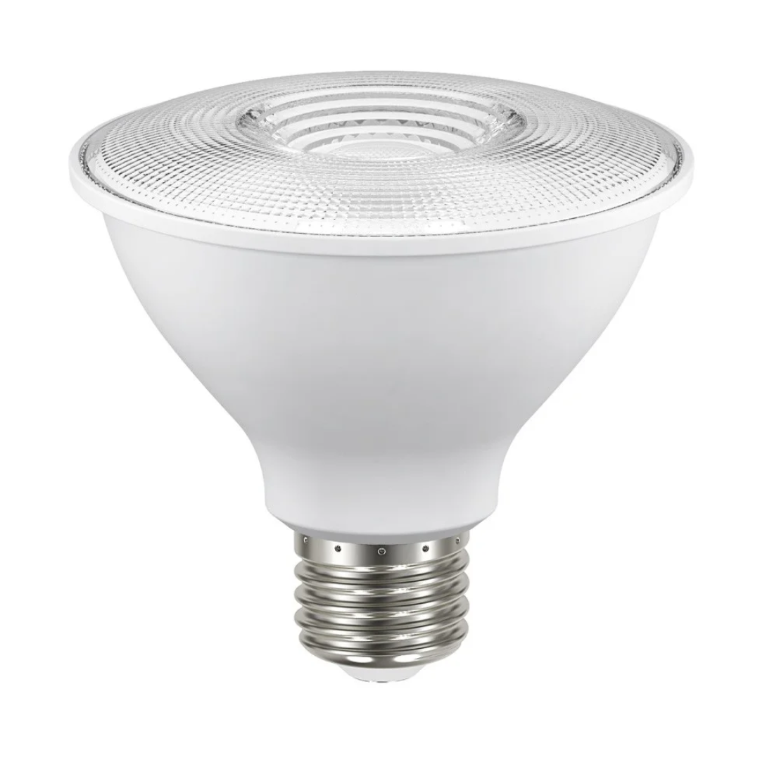 SPOT BLANCO + BOMBILLO PAR 30 LUZ CALIDA