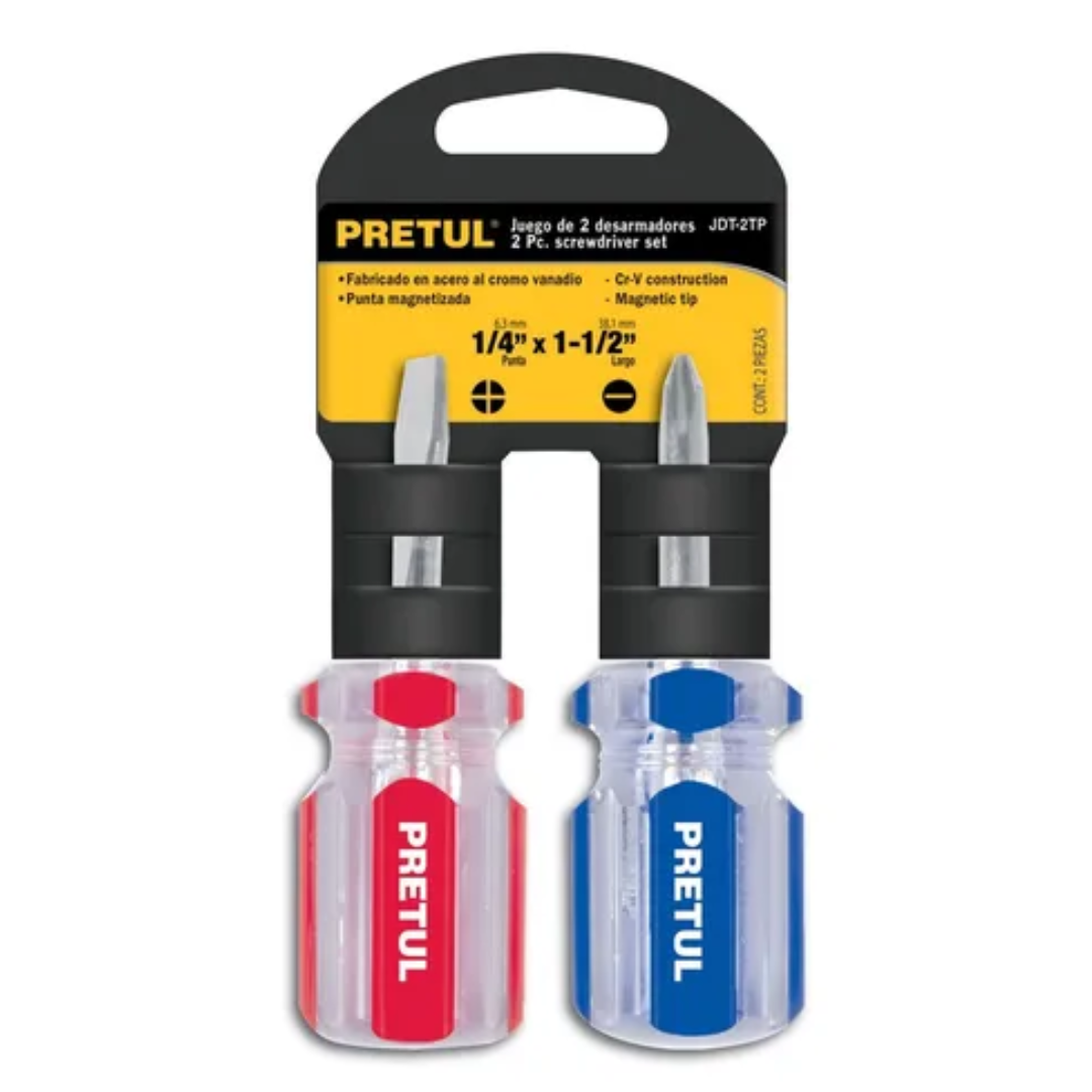 DUO DESTORNILLADORES 1 1/2X1/4 MANGO CONFORT