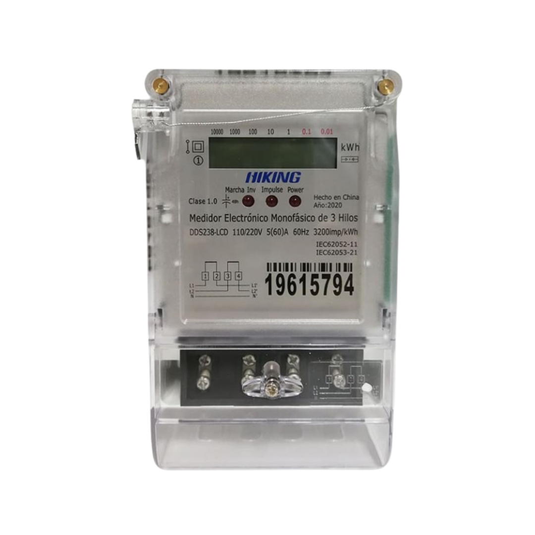 MEDIDOR MONOFASICO ELECTRONICO 5(60)A120V CLASE1