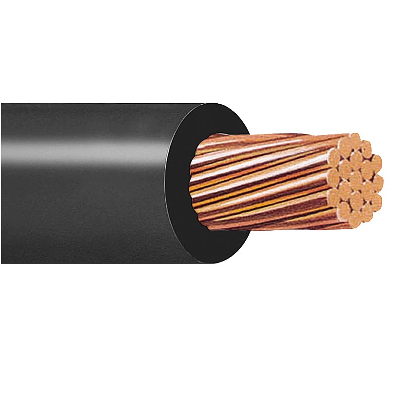 CABLE  #4 THHN NEGRO SOLDADOR