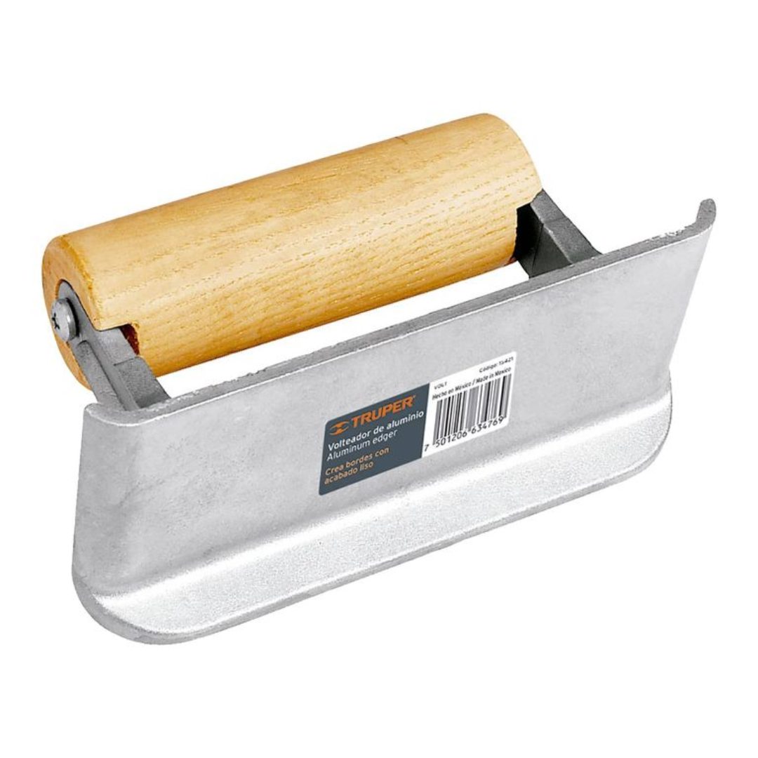 VOLTEADOR DE ALUMINIO MANGO MADERA