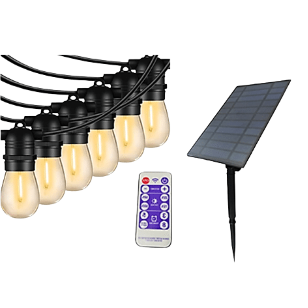 RAMAL SOLAR 5MT DE 10 BOMBILLO GOTA TRANSPARENTE