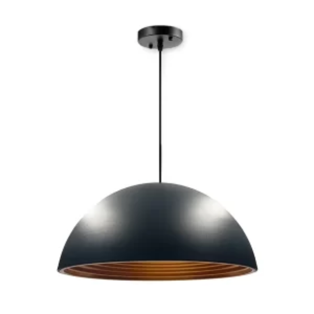 CHL03 LUMINARIA COLGANTE NEGRA CAMPANA E27