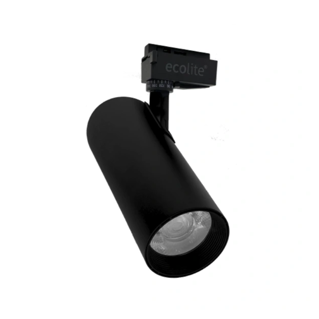 TL20SP BALA TRACK LIGHT LED 20W NEGRO LUZ CALIDA