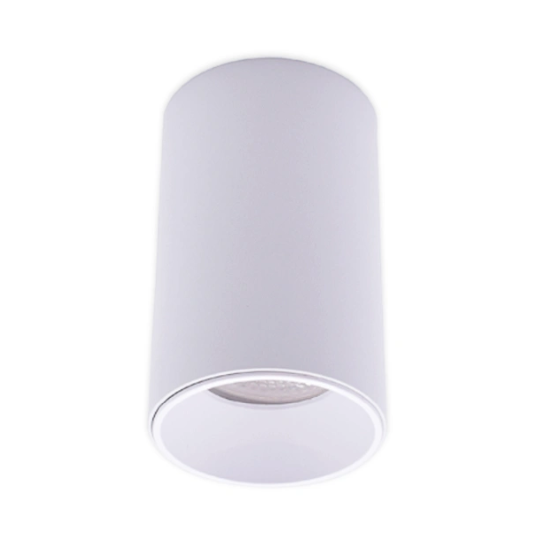 BALA CILINDRO SOBREPONER GU10 BLANCO TECHO