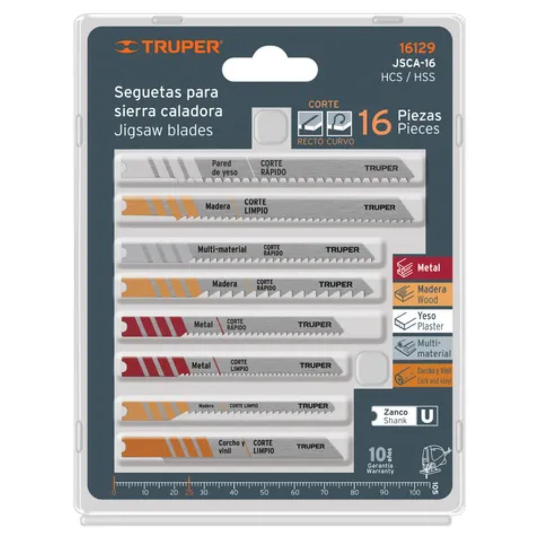 JUEGO SEGUETAS CALADORA 16 PIEZAS